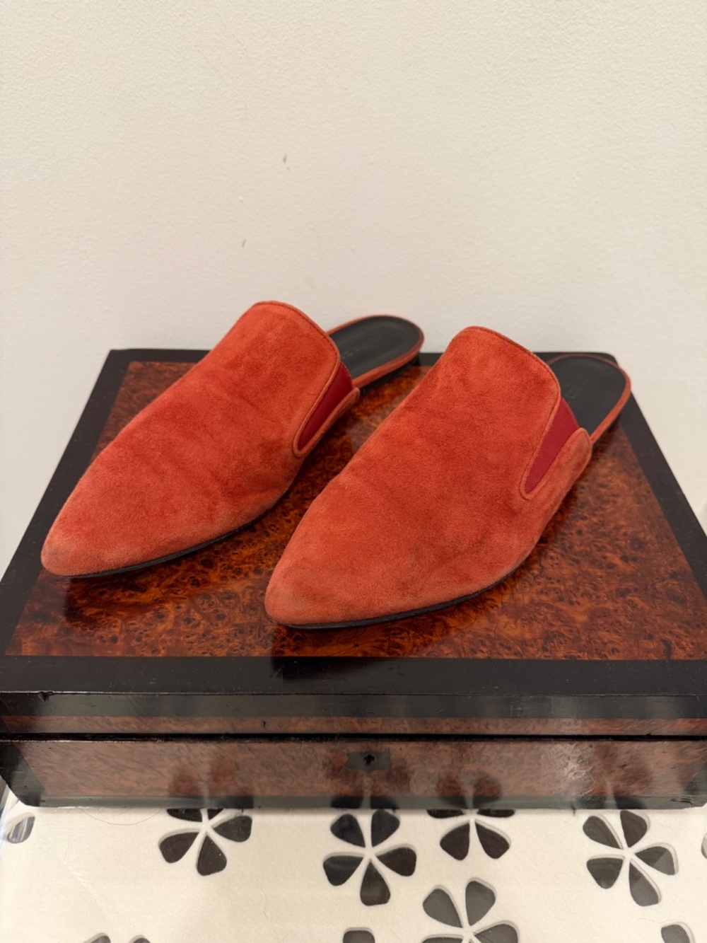 Jenni Kayne red suede mule - Picture 2 of 4